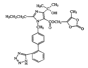 Olmesartan medoxomil - Structural Formula Illustration