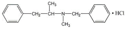 Didrex (benzphetamine hydrochloride) Structural Formula Illustration