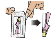 Attach the needle to the BESREMi prefilled syringe - Illustration