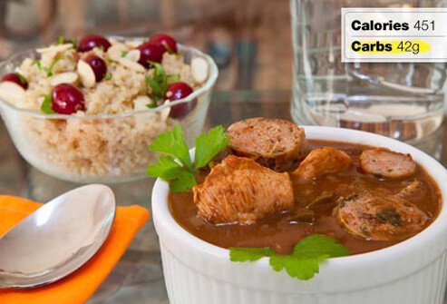 Photo of chicken gumbo.