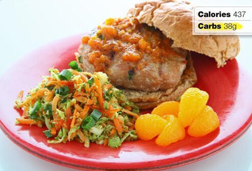 Photo of tuna burger.