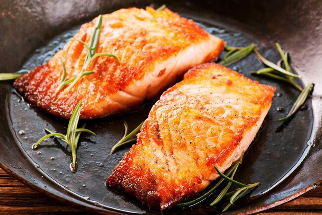 Fatty fish are high in DHA, an omega-3 fatty acid that's good for your brain.