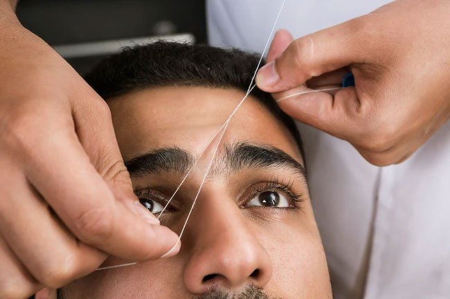 Threading is a good option to remove fine vellus hair on the face.