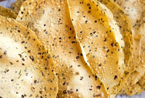 Watch your servings of pappadam because it's usually deep fried.