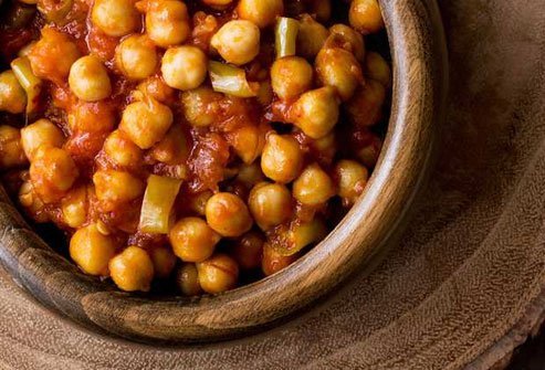 Chana masala is full of iron, folate, B vitamins, and fiber.