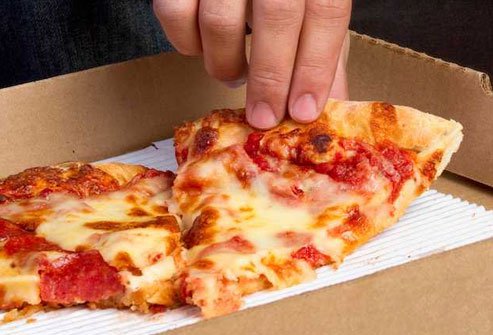 Leftover pizza may seem like a good idea until it leads to heartburn.