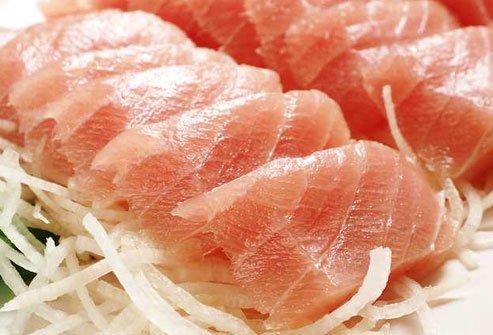 The firm, meaty flesh of swordfish is considered a delicacy with sushi.
