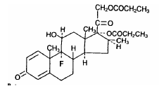 Betamethasone structural formula illustration