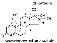 Betamethasone sodium phosphate - Structural Formula Illustration