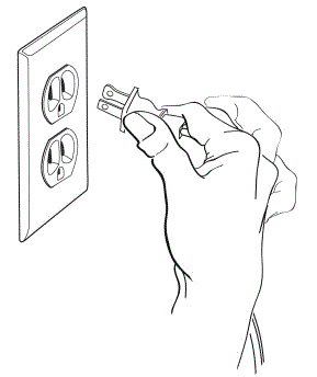 Plug your compressor plug into an electrical outlet - Illustration