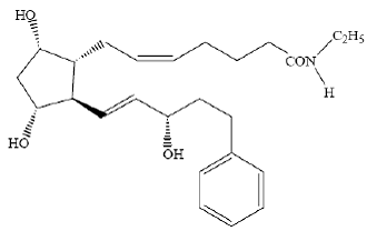 LUMIGAN®  (bimatoprost) Structural Formula Illustration