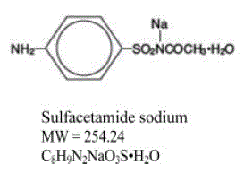 Sulfacetamide sodium - Structural Formula Illustration