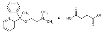 Doxylamine succinate - Structural Formula Illustration