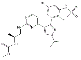 BRAFTOVI™ (encorafenib) Structural Formula Illustration