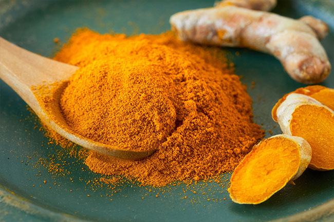 This yellow spice is a main ingredient in curry, and it adds an earthy flavor to tea.