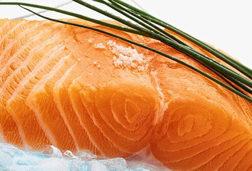 A protein source linked to a great brain boost is fish -- rich in omega-3 fatty acids that are key for brain health.