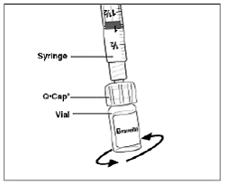 Gently swirl the vial - Illustration