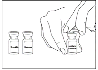 Remove the plastic caps - Illustration