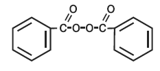 Brevoxyl (benzoyl peroxide) structural formula illustration