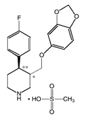 BRISDELLE® (paroxetine) Structural Formula Illustration