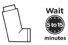 Use an inhaled bronchodilator 5 to15 minutes before using BRONCHITOL - Illustration