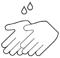 Clean and dry hands well - Illustration