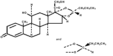 PULMICORT RESPULES® (budesonide) Structural Formula Illustration