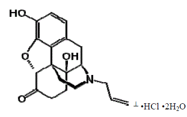 Naloxone - Structural Formula  Illustration