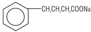 BUPHENYL® (sodium phenylbutyrate) Structural Formula Illustration