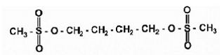 BUSULFEX (busulfan) Structural Formula Illustration