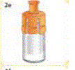 Then lift the vial with the orange connector now - Illustration