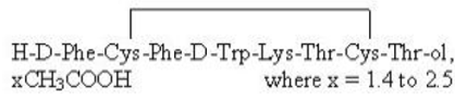 BYNFEZIA PEN™ (octreotide acetate) Structural Formula Illustration