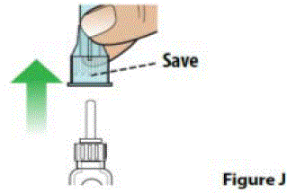 Remove the outer needle cover and
set it aside - Illustration