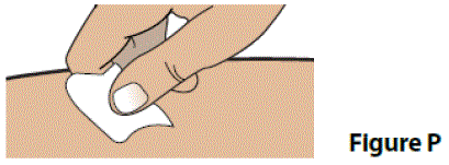 Clean your injection site with an
alcohol swab - Illustration