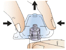 Gently lock the syringe into the vial adapter by turningit clockwise until it cannot twist any further - Illustration