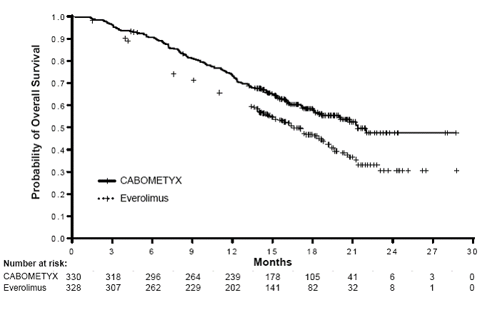  Kaplan-Meier Curve of Overall Survival in
METEOR - Illustration