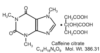 SAGENT™ (caffeine citrate) Structural Formula Illustration
