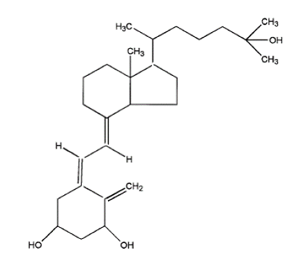 CALCIJEX® (calcitriol
) Structural Formula Illustration