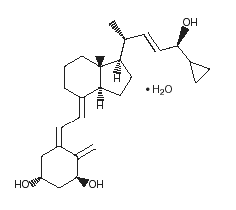 Dovonex® (calcipotriene ointment) structural formula illustration