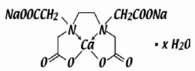 Calcium Disodium Versenate
  (edetate calcium disodium) Structural Formula Illustration