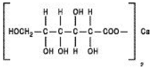 Calcium Gluconate Structural Formula Illustration