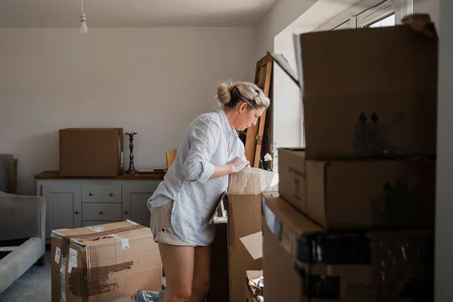 Moving your home and unpacking can be a lot of exercise and calorie burning.