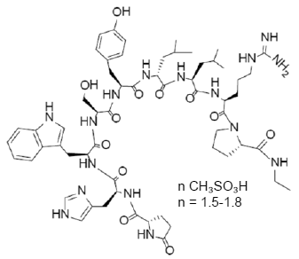 CAMCEVI (leuprolide) Structural Formula Illustration