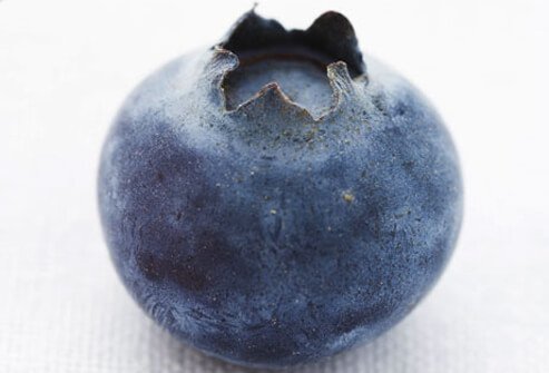 Close-up of a blueberry.