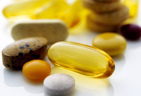 An assortment of vitamins.