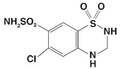 Hydrochlorothiazide - Structural Formula Illustration