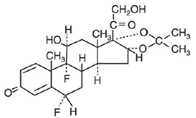 Capex® Shampoo (fluocinolone acetonide) Structural Formula Illustration