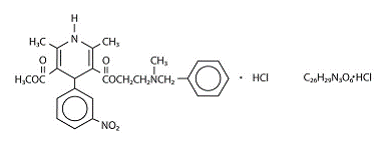 CARDENE IV (nicardipine hydrochloride) premixed injection for intravenous use Structural Formula - Illustration