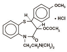 CARDIZEM®CD (diltiazem HCl) Structural Formula Illustration