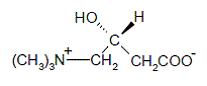 CARNITOR® (levocarnitine) Structural Formula Illustration